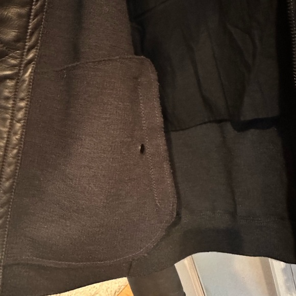 Authentic Lanvin leather jacket w/ shearling collar 🦄. Final sale - Picture 6 of 7